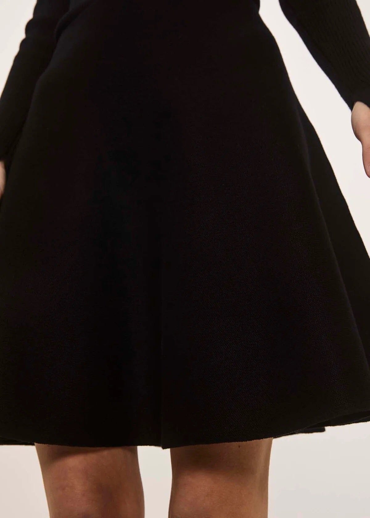 Norr Als Short Knit Skirt Black Skjørt
