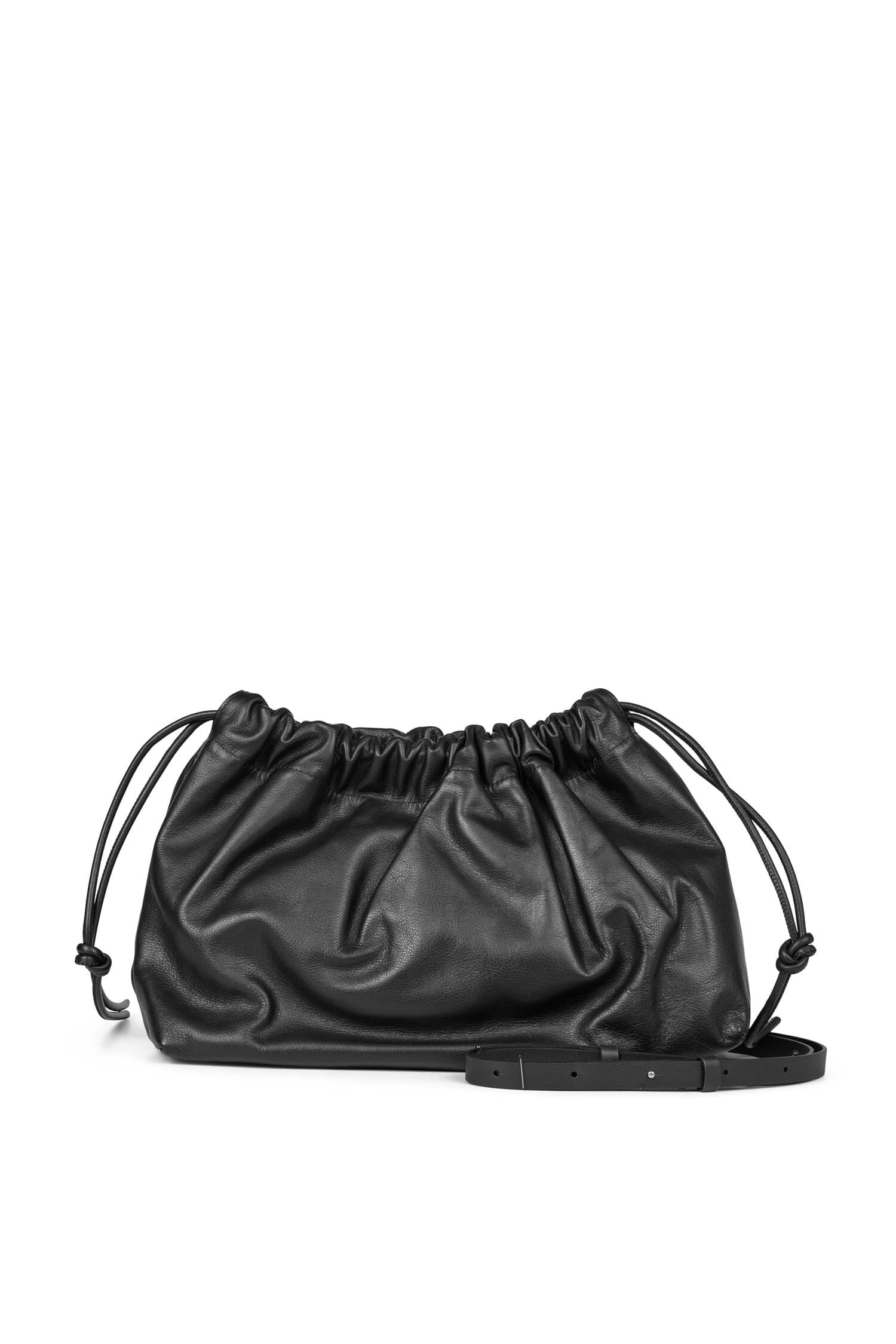 Second Female Smooth Leather Bag Black Tilbehør