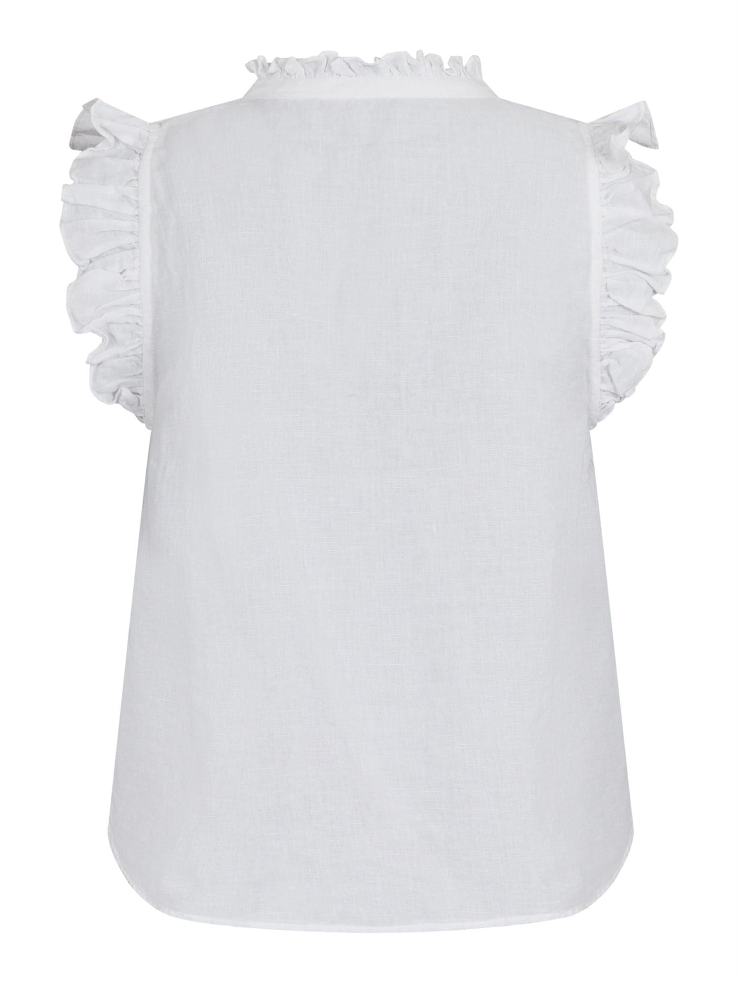 Neo Noir Siona Linen Top White Topp