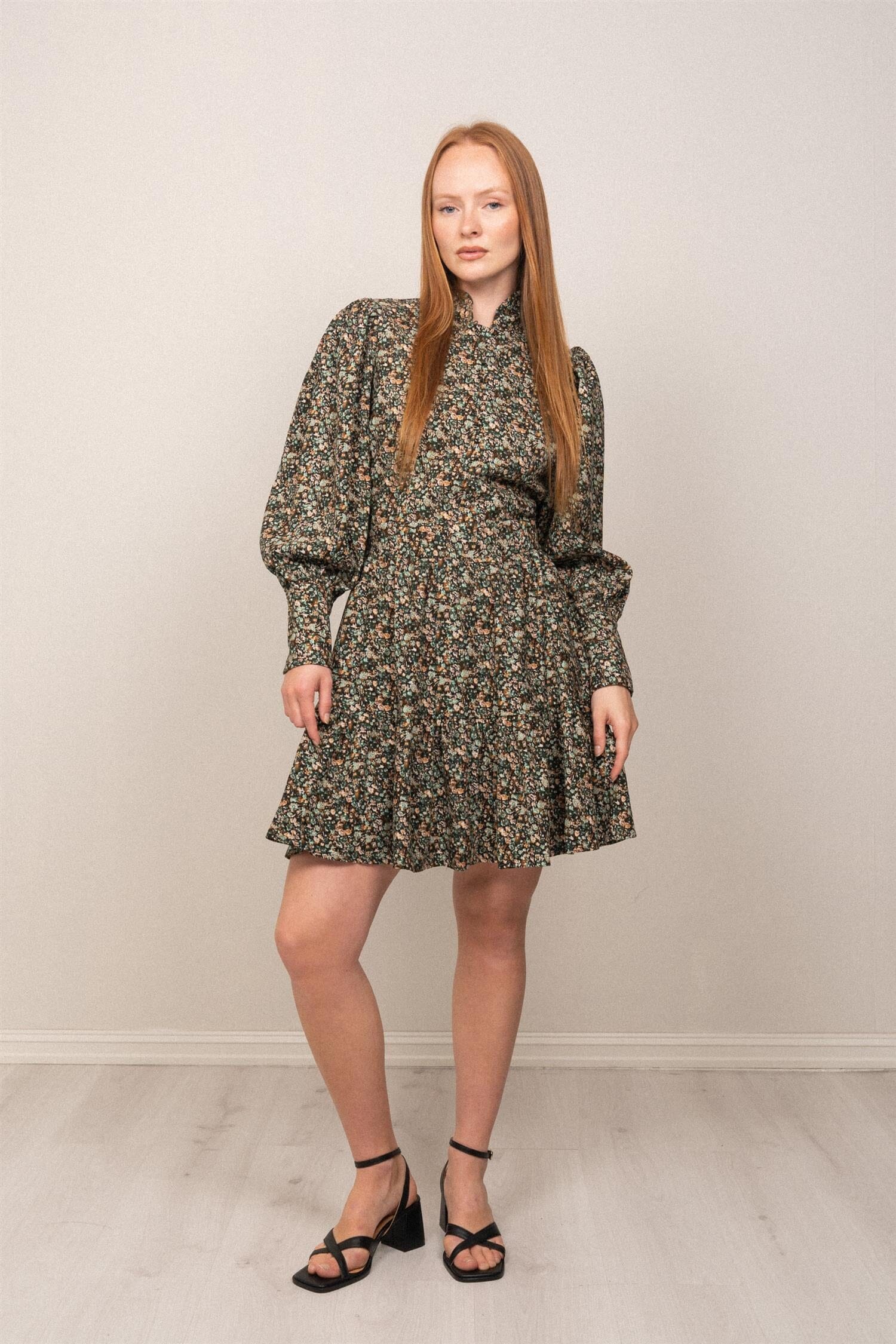 OSMINE af nor Liv Baby Cord Dress Green Autumn Kjole