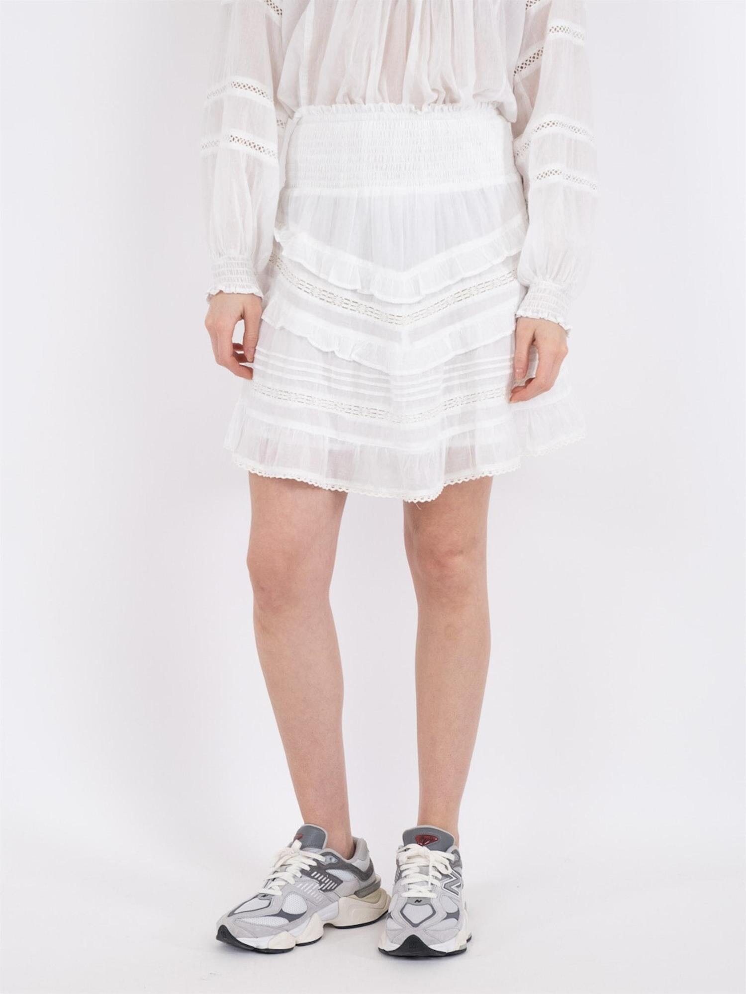 Neo Noir Donna S Voile Skirt White Skjørt