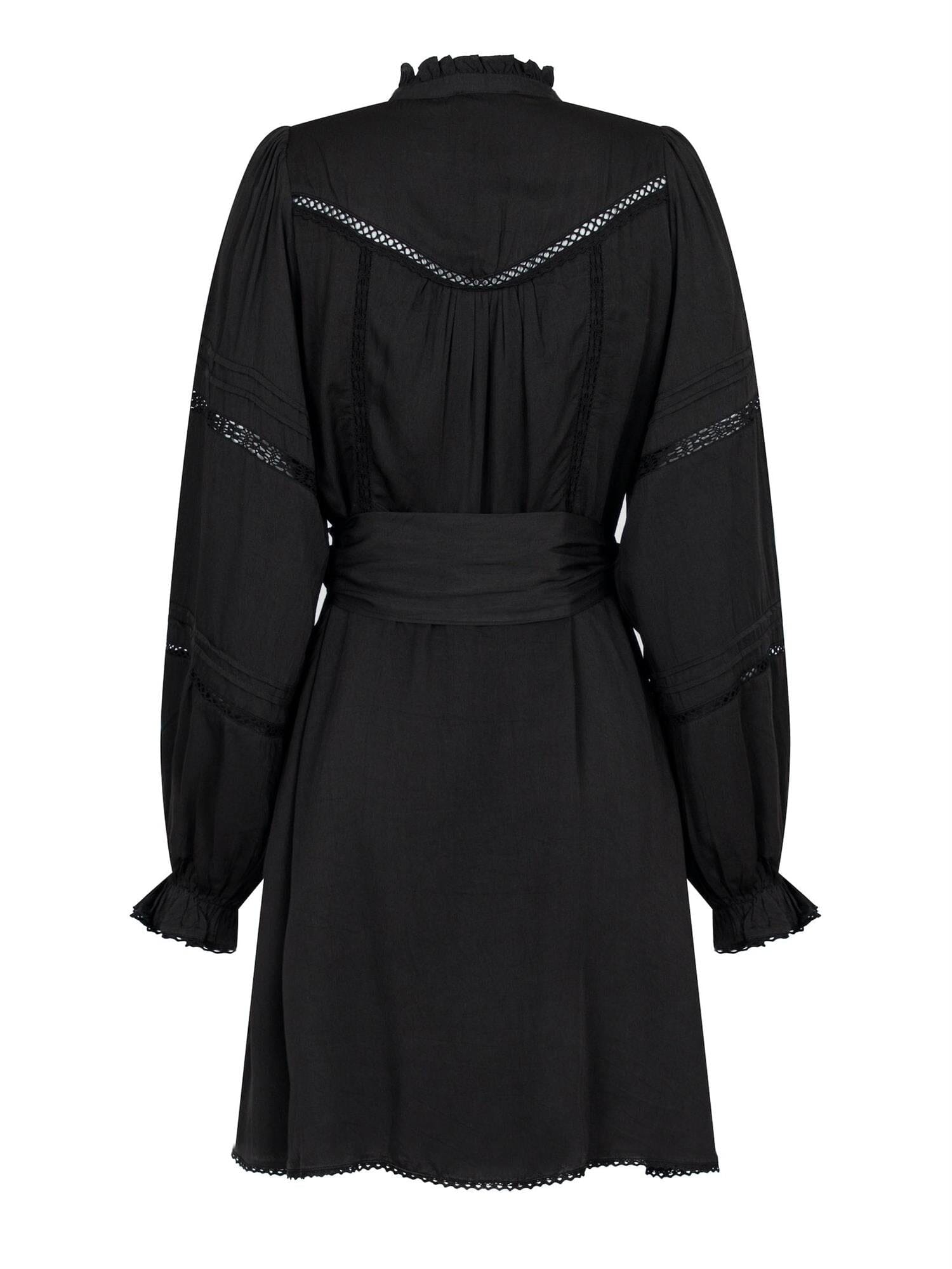 Neo Noir Ditte Satin Dress Black Kjole