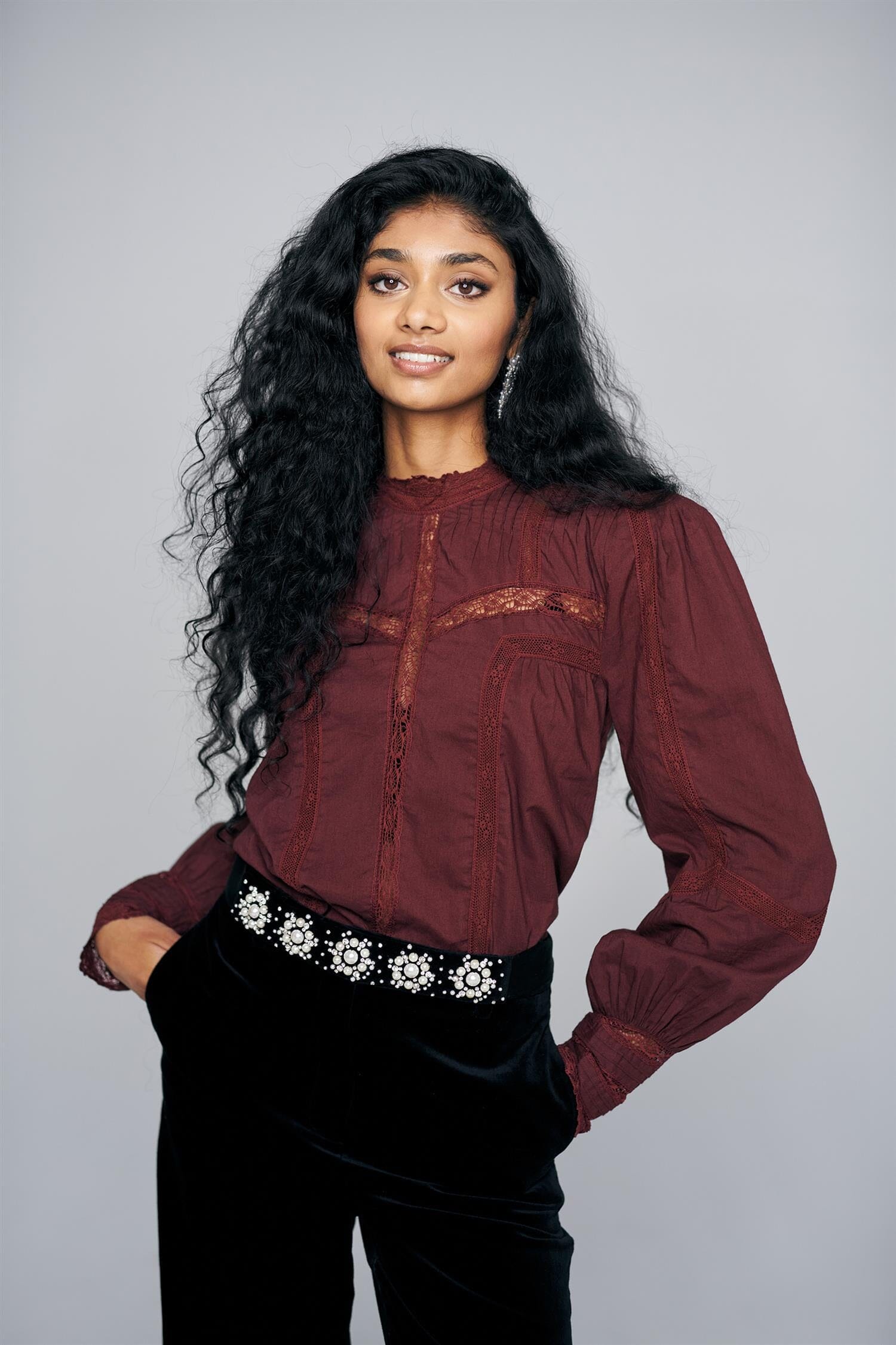 Pia Tjelta Phoebe Blouse Burgundy Bluse
