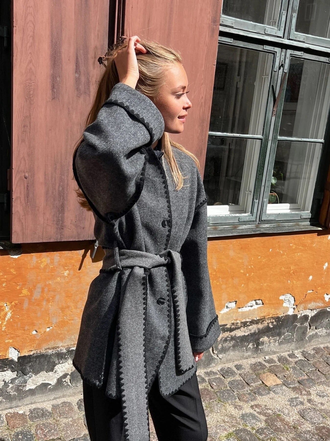Neo Noir Frenchie Wool Jacket Black Ytterplagg