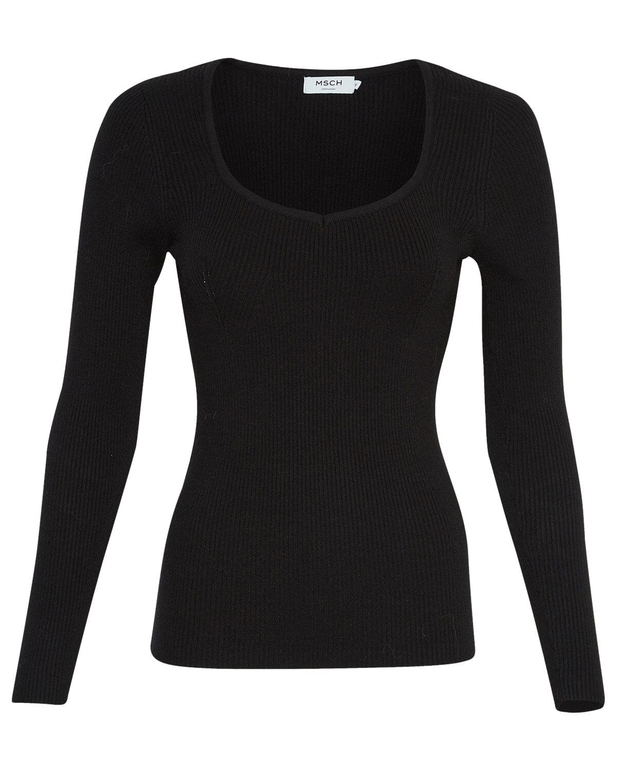 Moss Copenhagen Selana Rachelle H Pullover Black Genser
