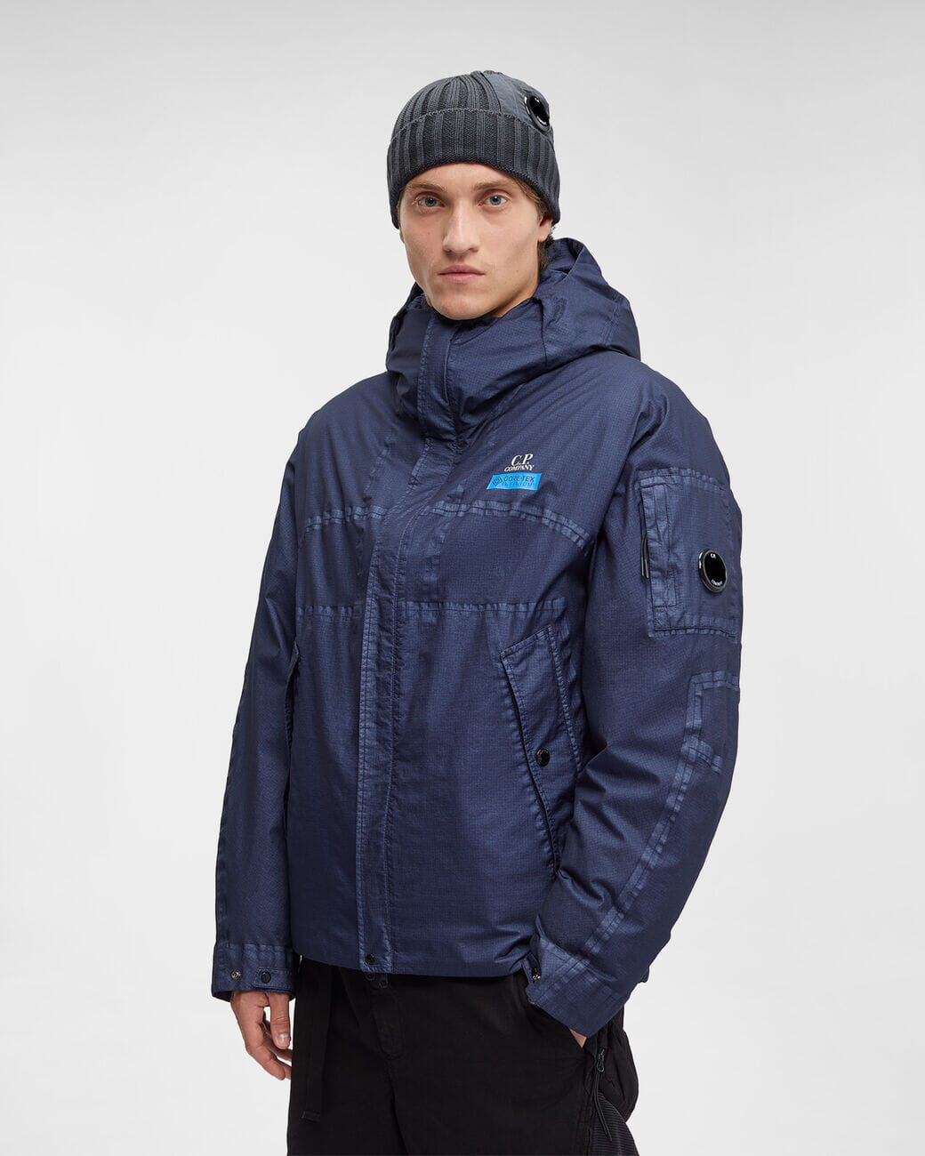 CP Company Gore G-type Hooded Jacket Peacoat Ytterplagg