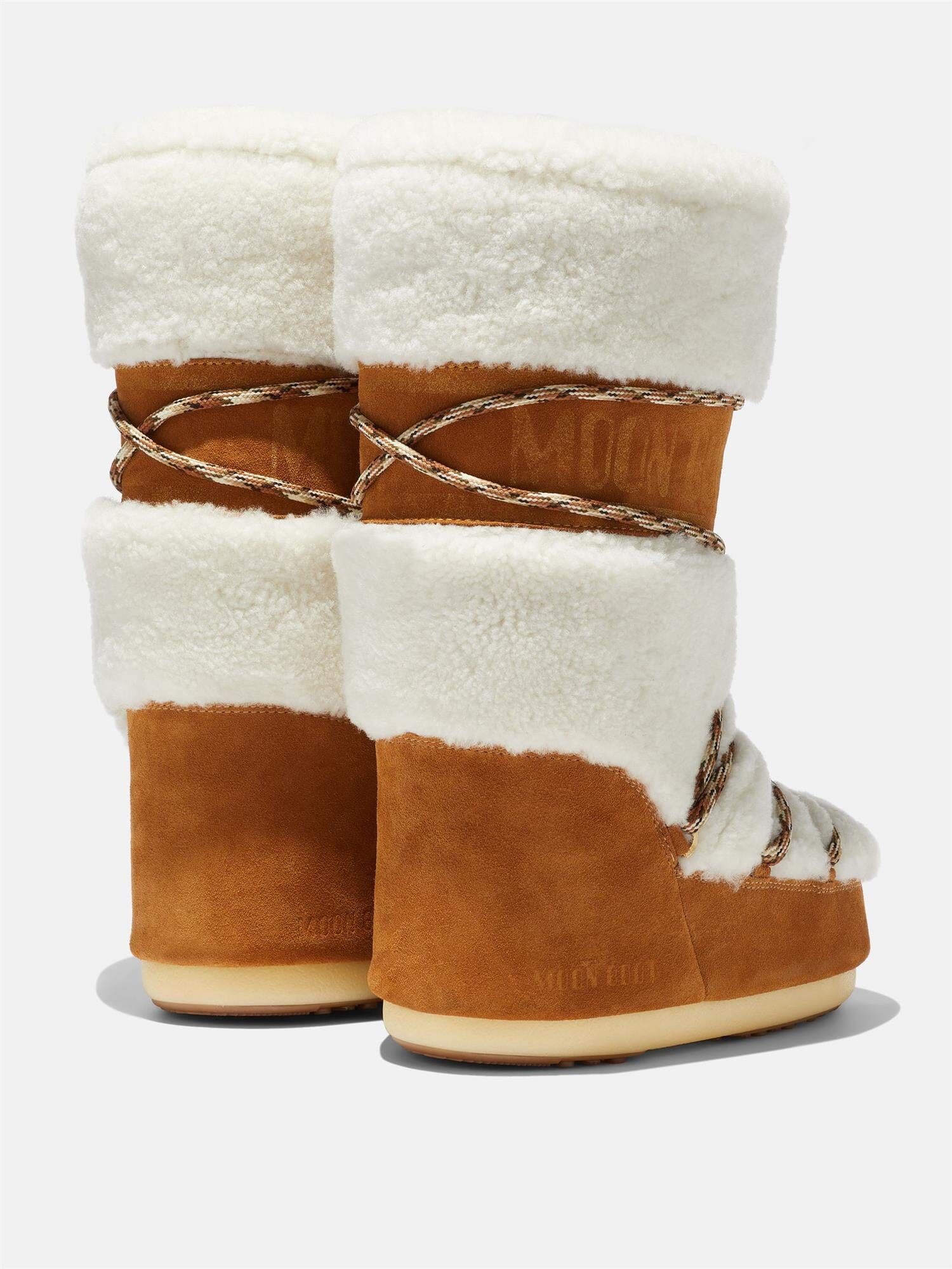 Moon Boot Icon Shearling Whisky/Off White Sko
