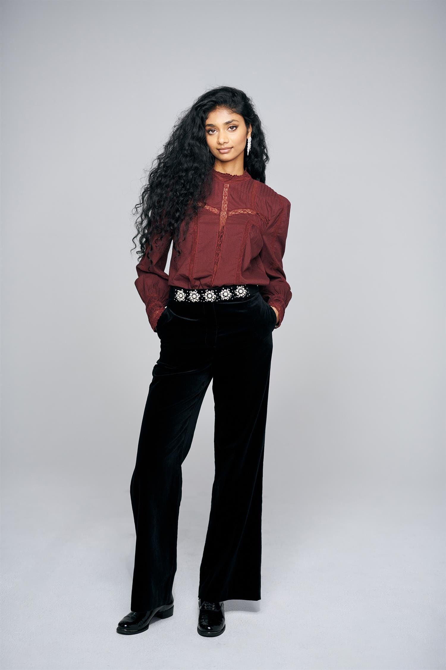 Pia Tjelta Phoebe Blouse Burgundy Bluse