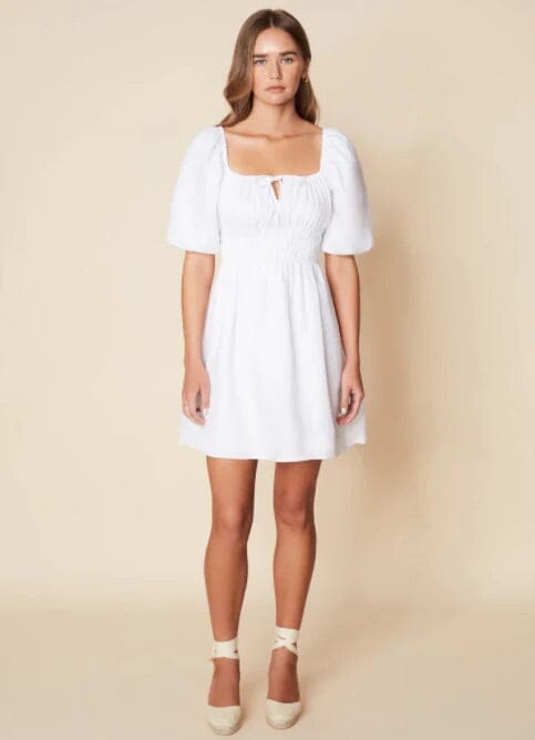 Faithfull The Brand Nikoleta Mini Dress White Kjole