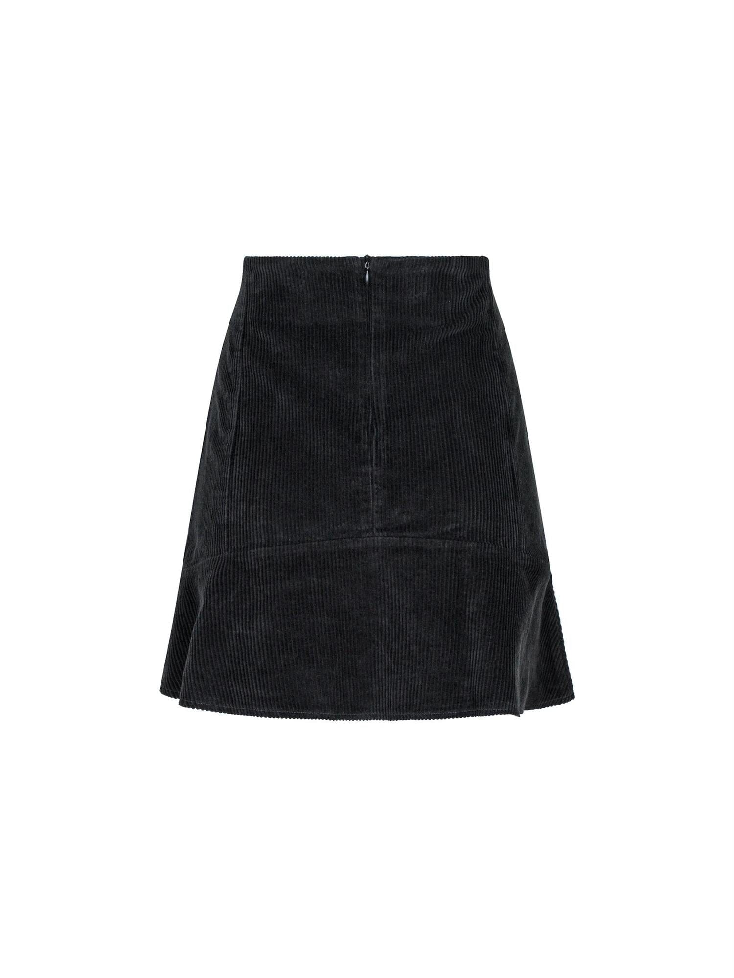 Neo Noir Loui Corduroy Skirt Black Skjørt