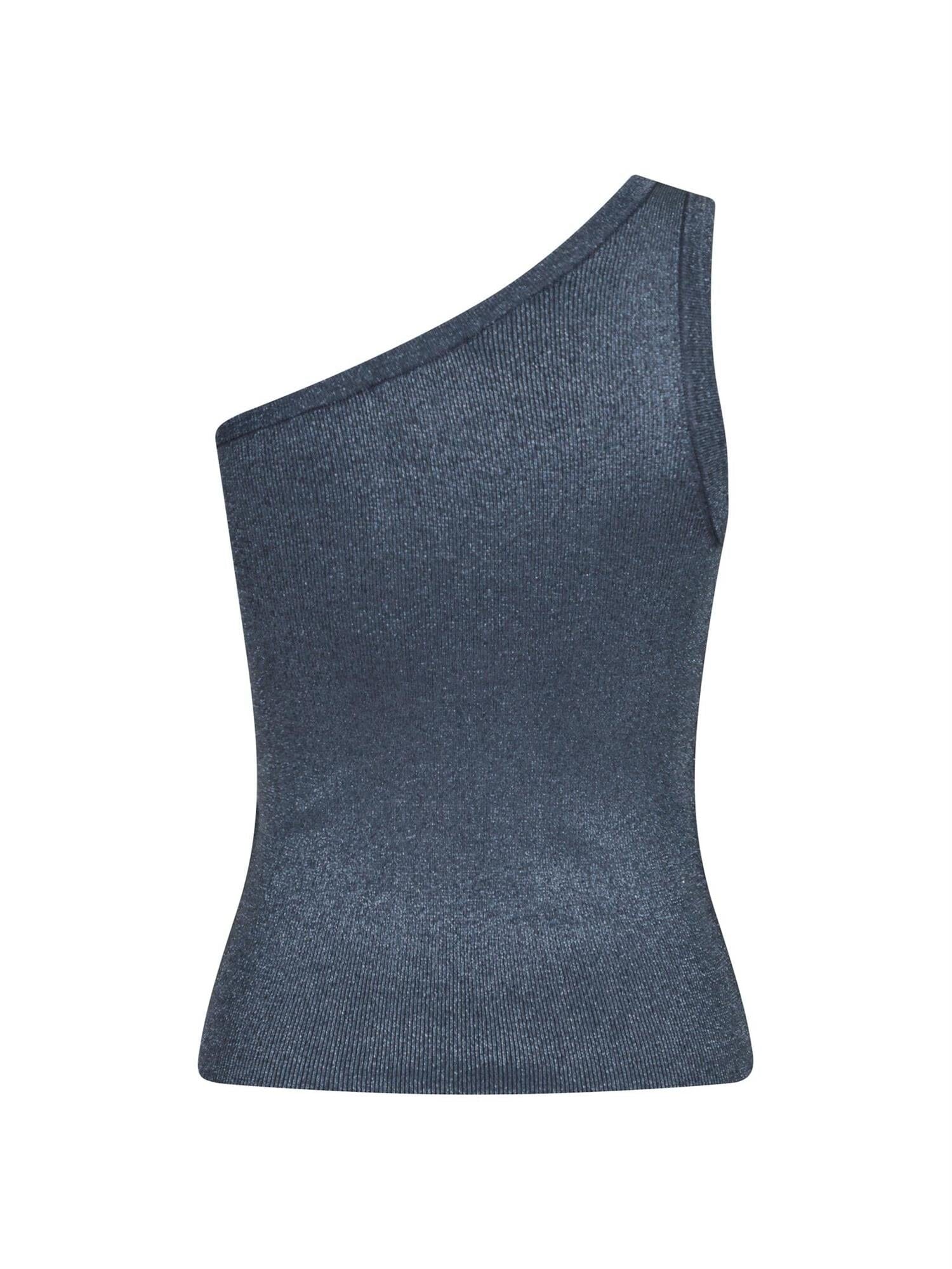Neo Noir Clementine Glitter Knit Top Steel Grey Genser