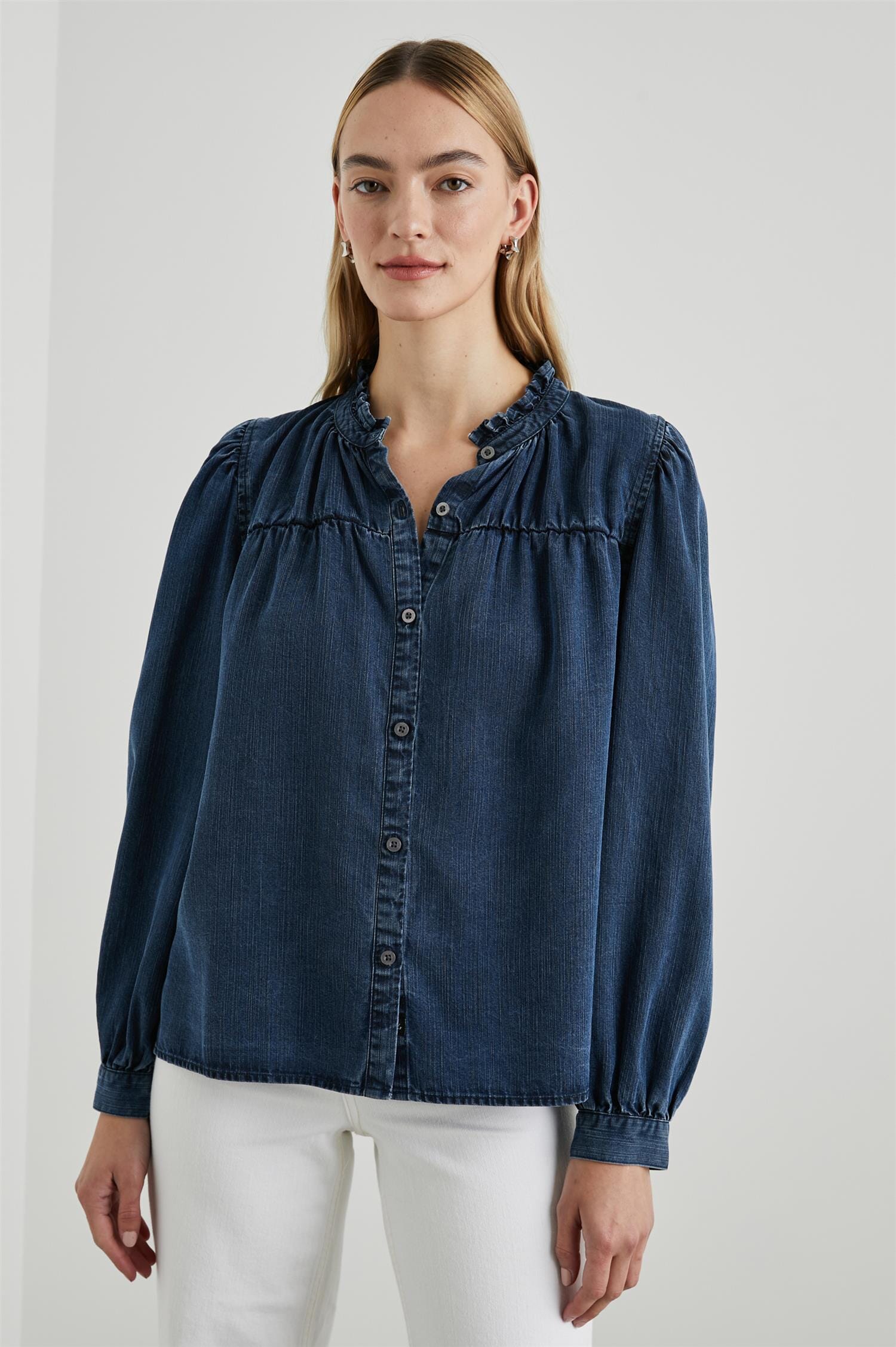Rails Camille Dark Vintage Wash Skjorte