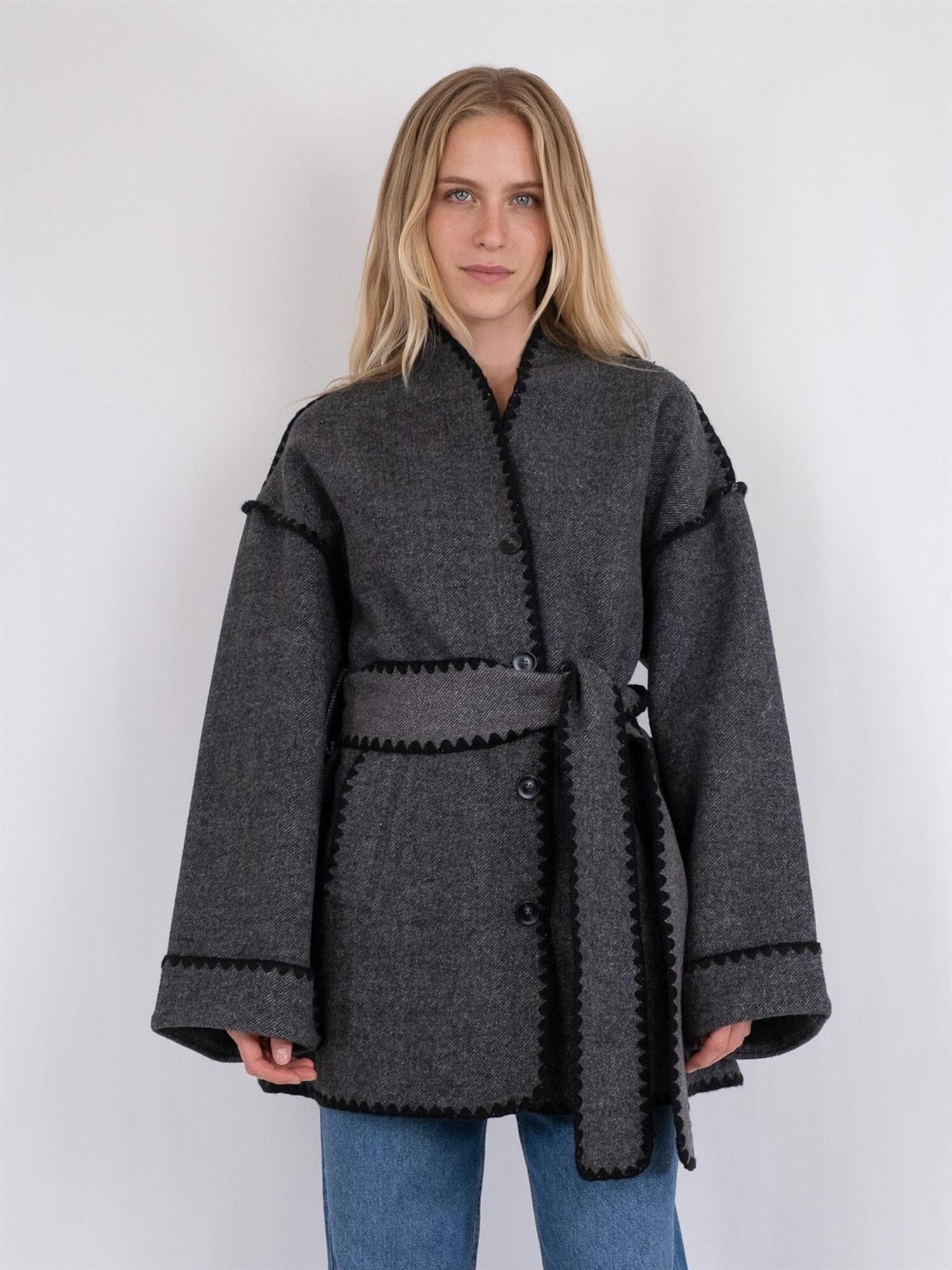 Neo Noir Frenchie Wool Jacket Black Ytterplagg