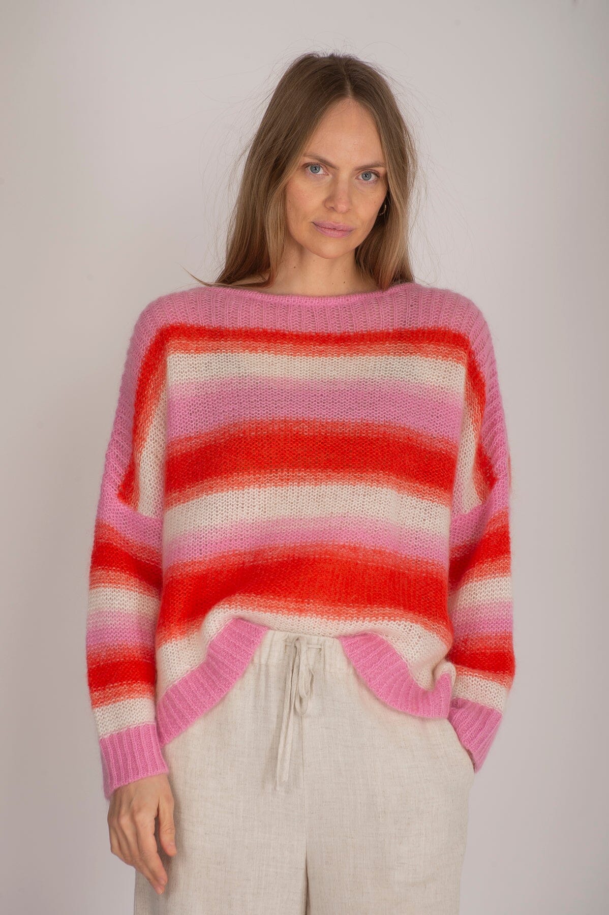 ArnieSays: Lilou Pink Multi Combo Genser