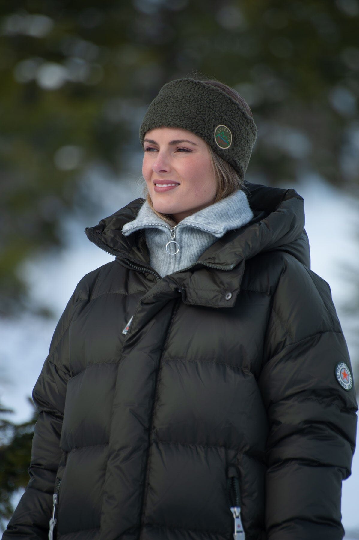 Zuperior Pannebånd Teddyfleece Grønn Hodeplagg