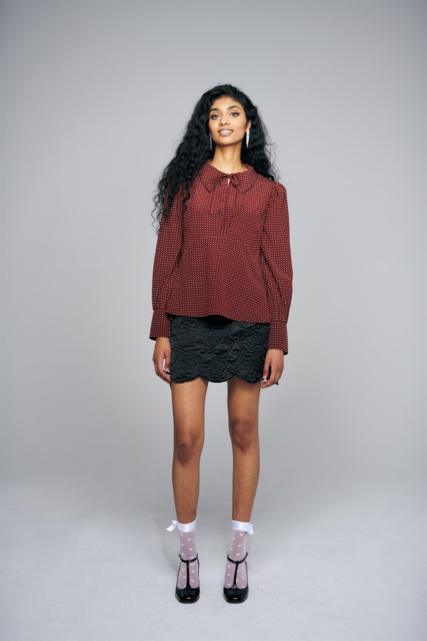 Pia Tjelta Melanie Coeur Burgundy Bluse