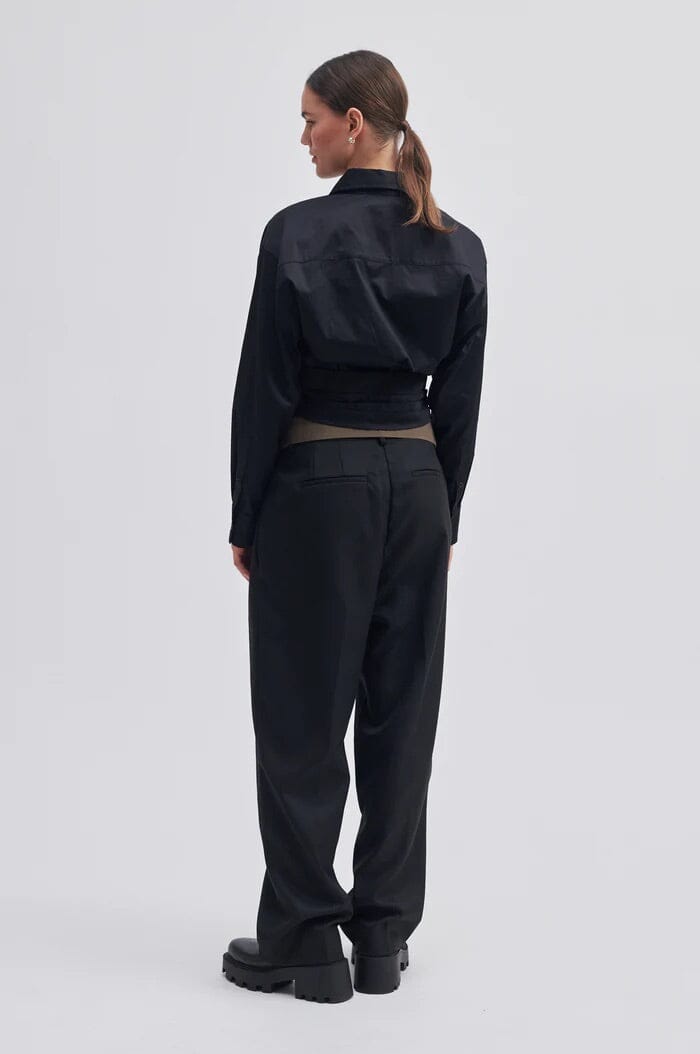Second Female Closa Wrap Shirt Black Skjorte