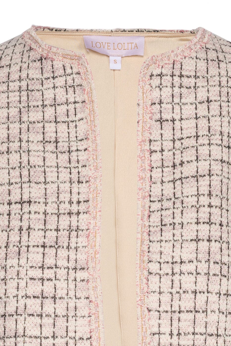 Love Lolita Lily Jacket Pink Squares Ytterplagg