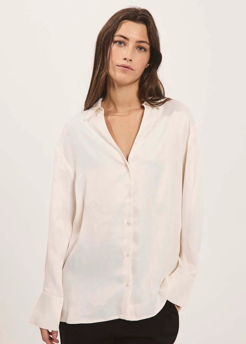 Norr Portia Shirt Off-White Skjorte