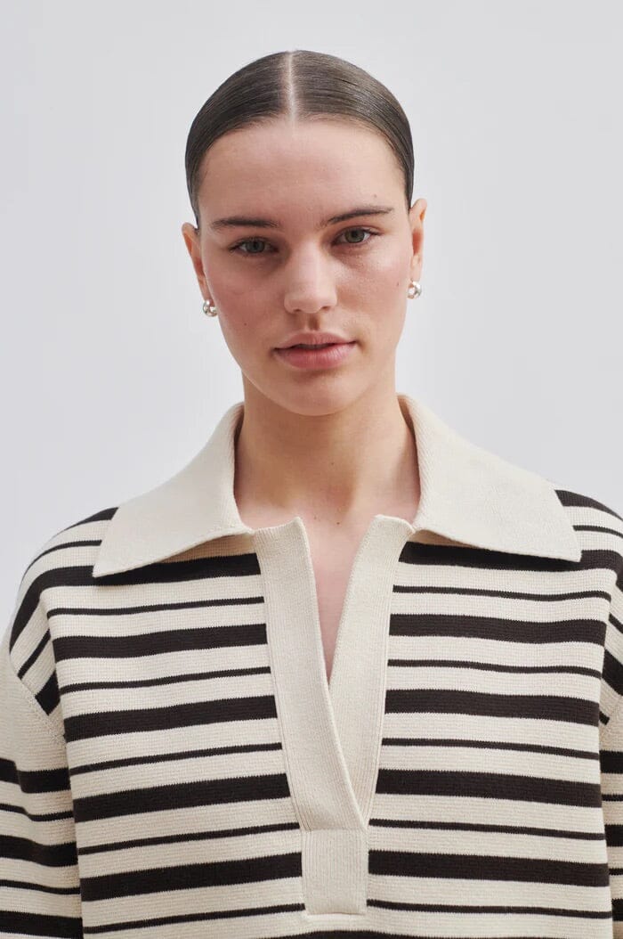 Second Female Aden Knit V-Neck Molé Genser