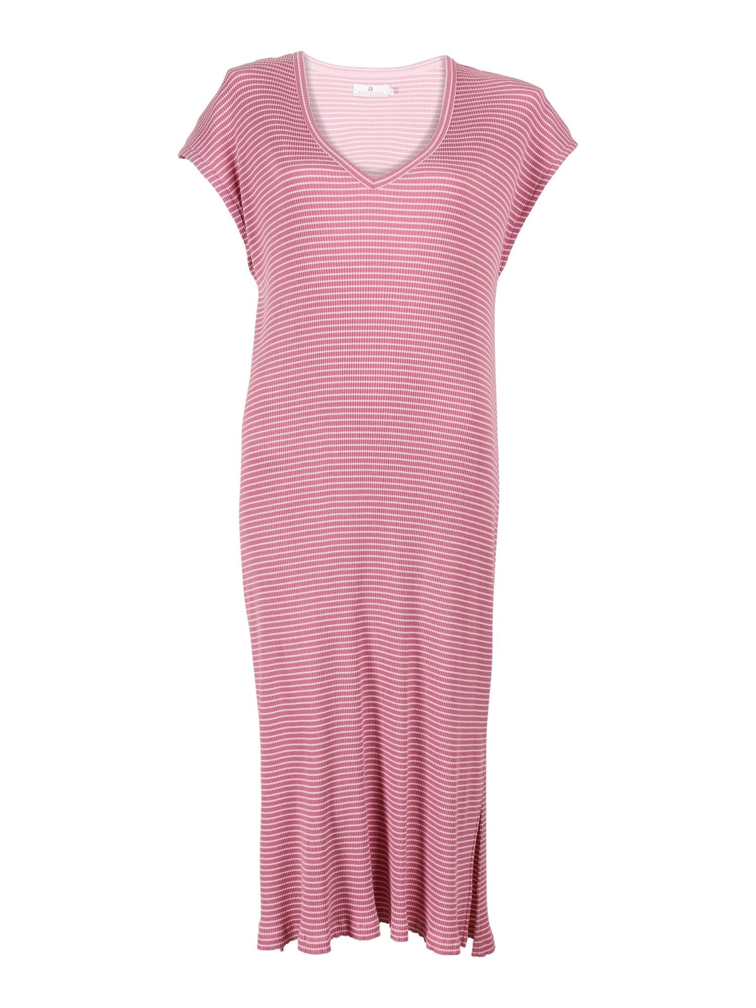 ArnieSays: Liza Stripe Pink/Ecru Kjole