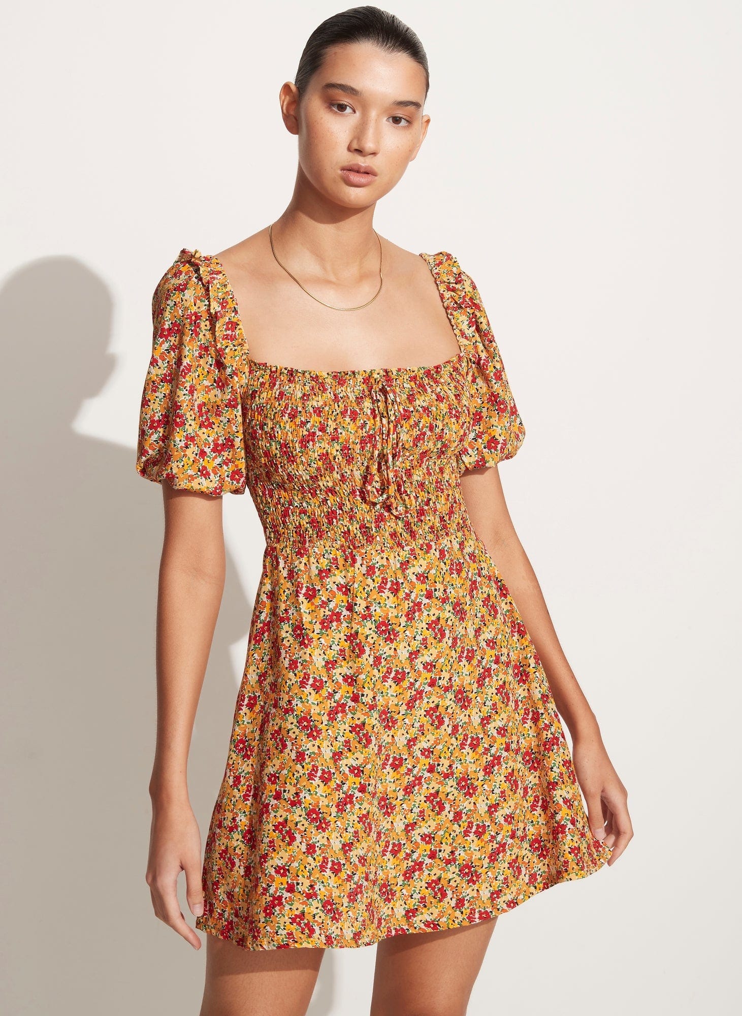 Faithfull The Brand El Carro Mini Dress La Gomera Floral Print Kjole