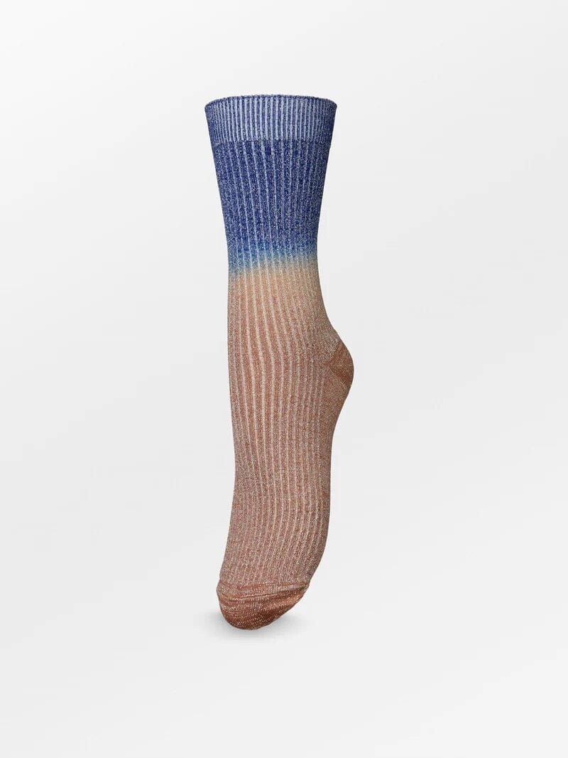 Beck Söndergaard Gradiant Glitter Sock Acorn Brown Sokker