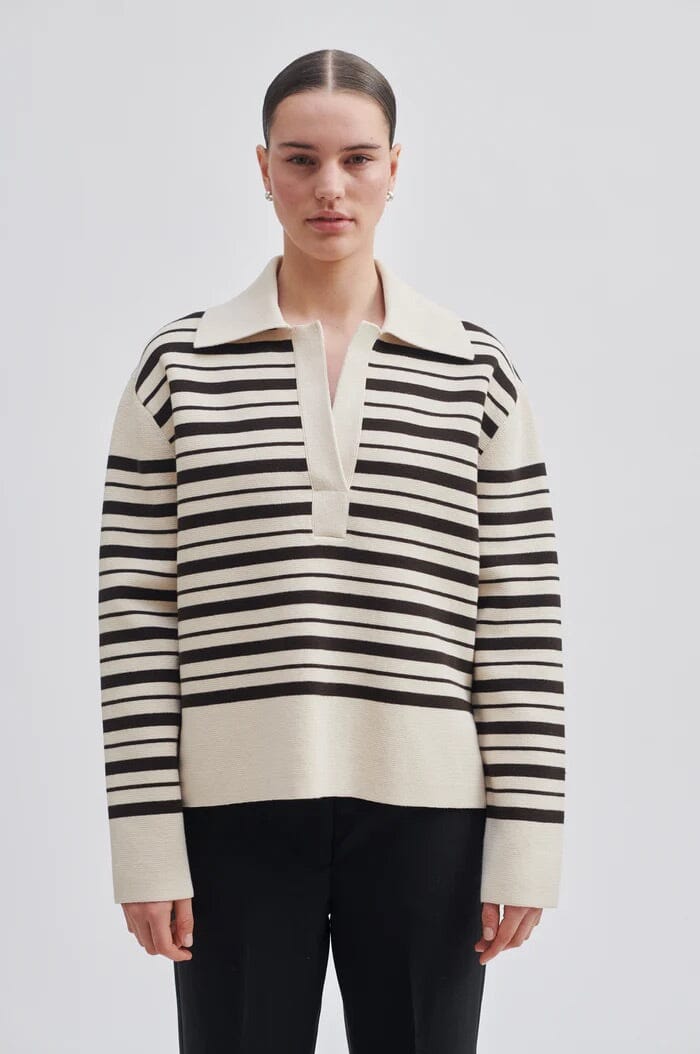 Second Female Aden Knit V-Neck Molé Genser