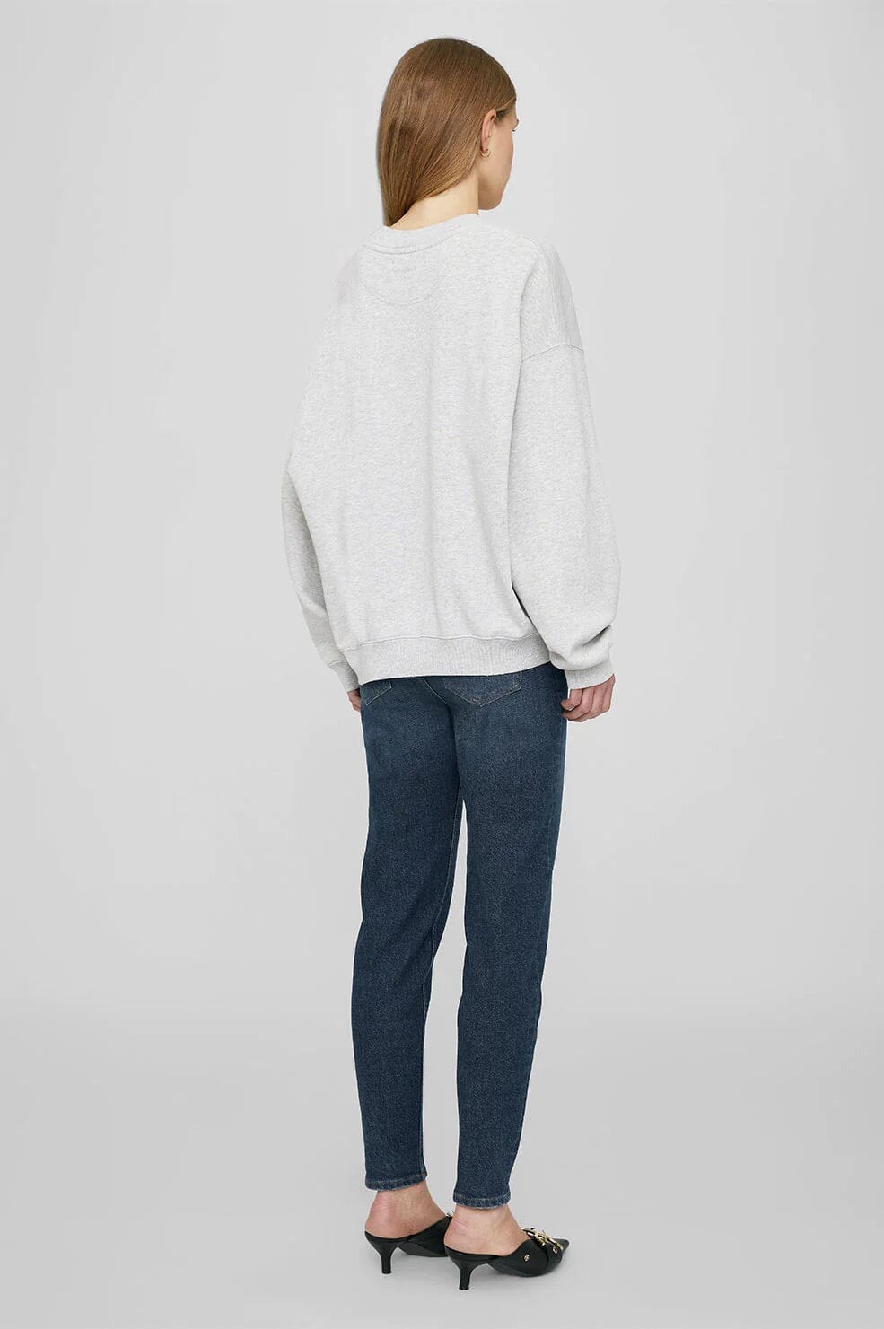 Anine Bing Jaci Sweatshirt Anine Bing California Grey Melange Genser