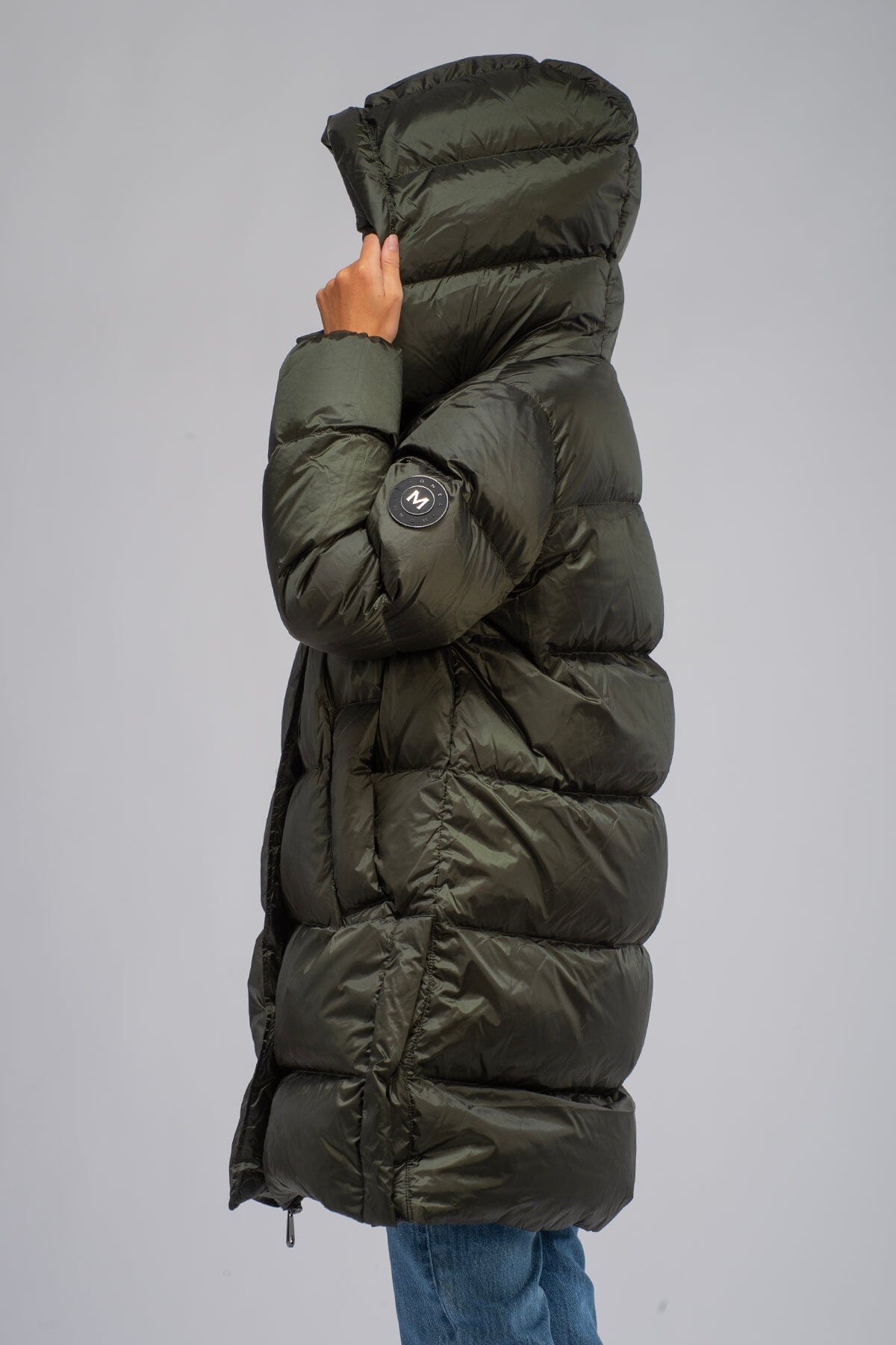 Monel Lucie Boxy Mid Dark Green Ytterplagg