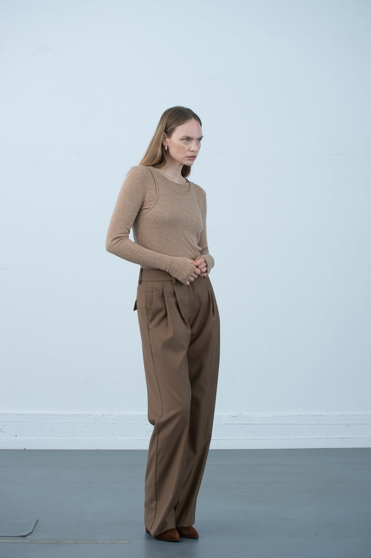 ArnieSays: Remi Wool Blend Caramel Melange T-shirt