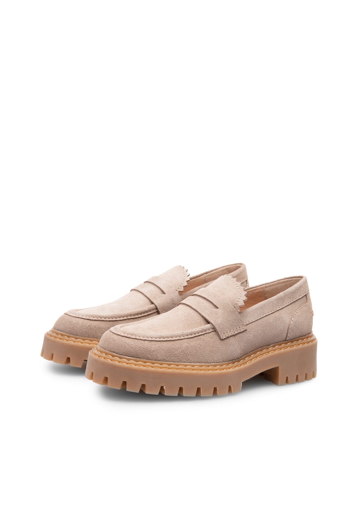 Last Matter Loafer Suede Taupe Sko