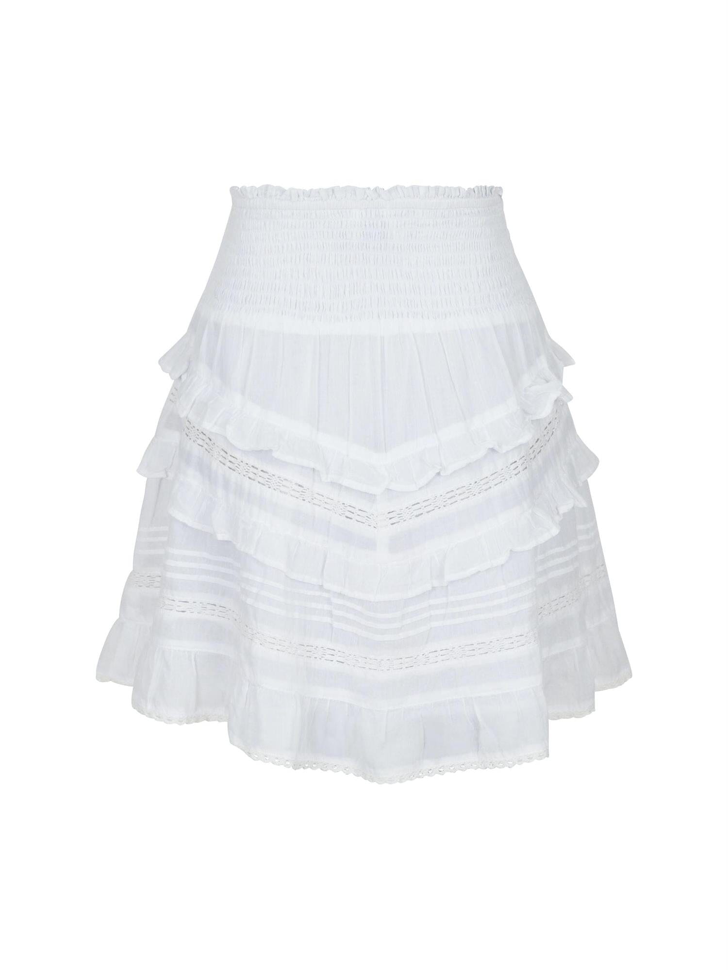 Neo Noir Donna S Voile Skirt White Skjørt