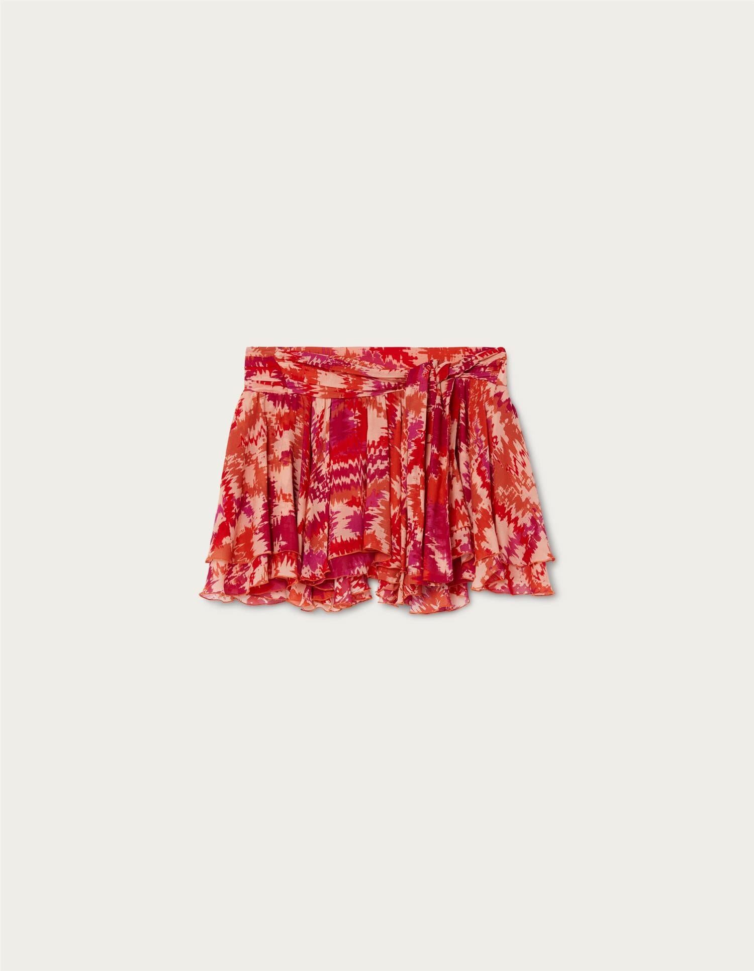 Dondup Dame Gonna Red Print Skjørt