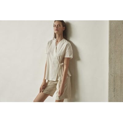Norr Gabriella Shirt White Skjorte