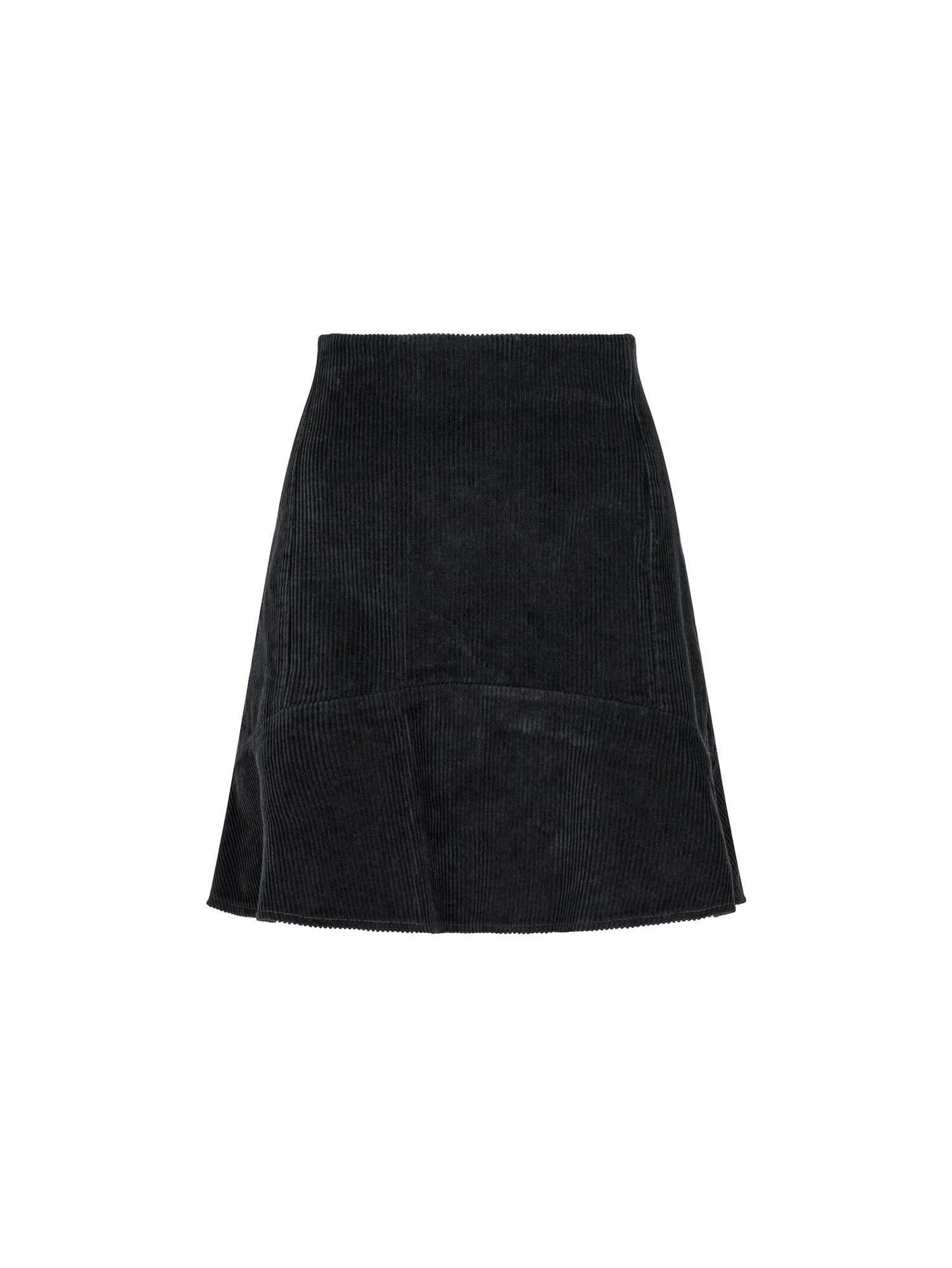 Neo Noir Loui Corduroy Skirt Black Skjørt