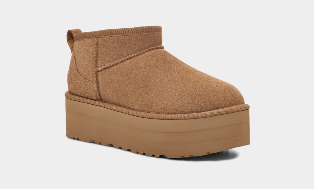 UGG Classic Ultra Mini Platform Chestnut Sko