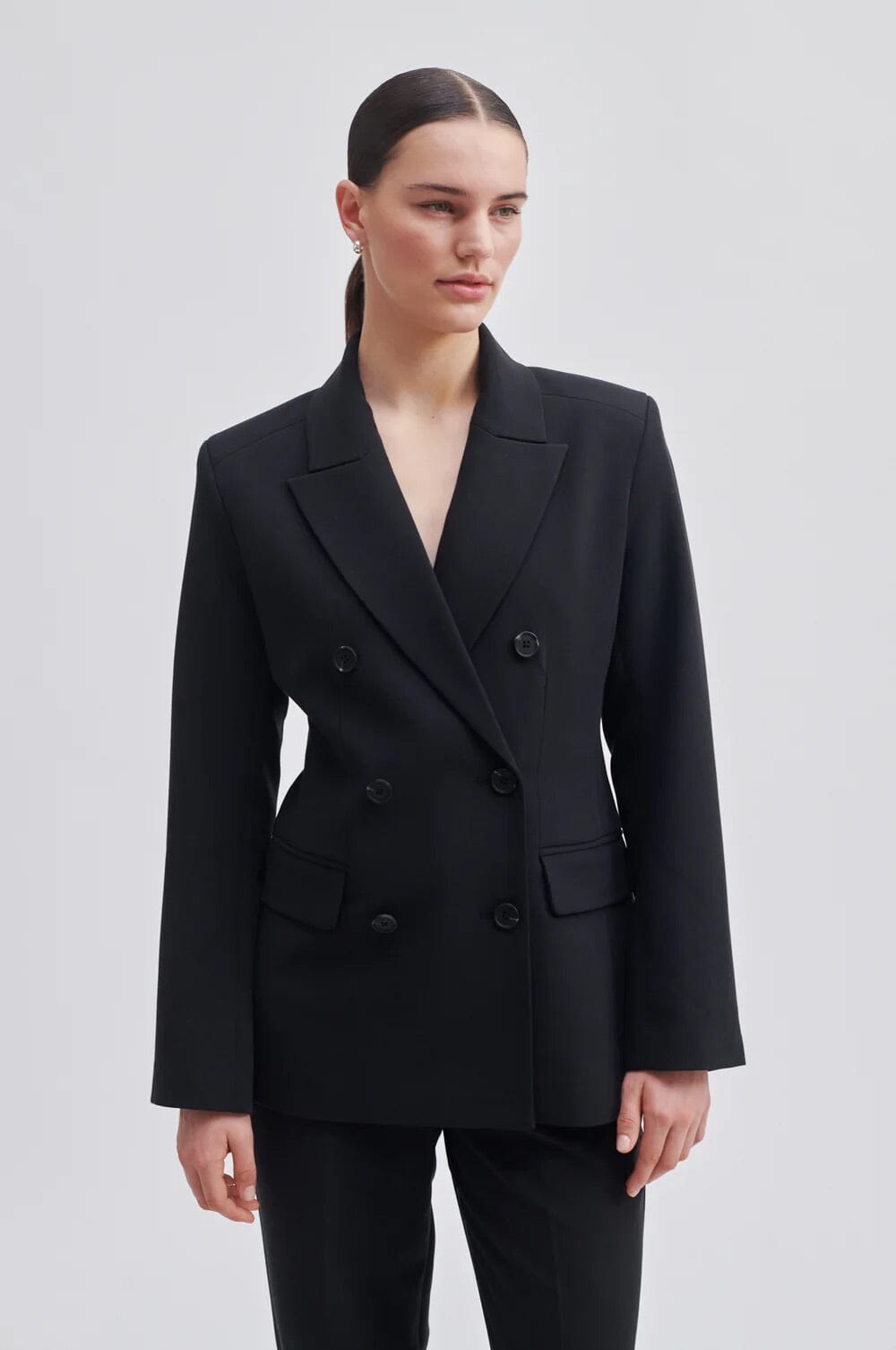 Second Female Evie Fitted Blazer Black Jakke