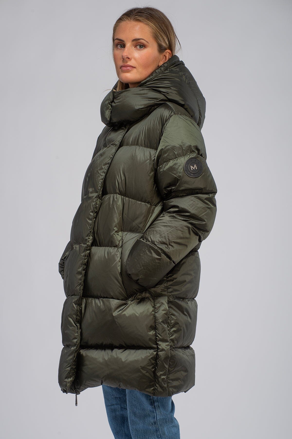 Monel Lucie Boxy Mid Dark Green Ytterplagg