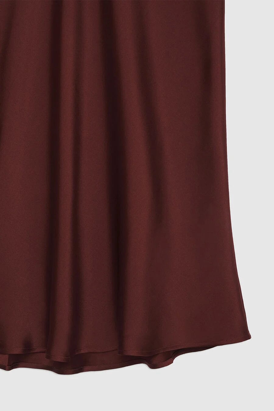 Anine Bing Bar Silk Skirt Burgundy Skjørt