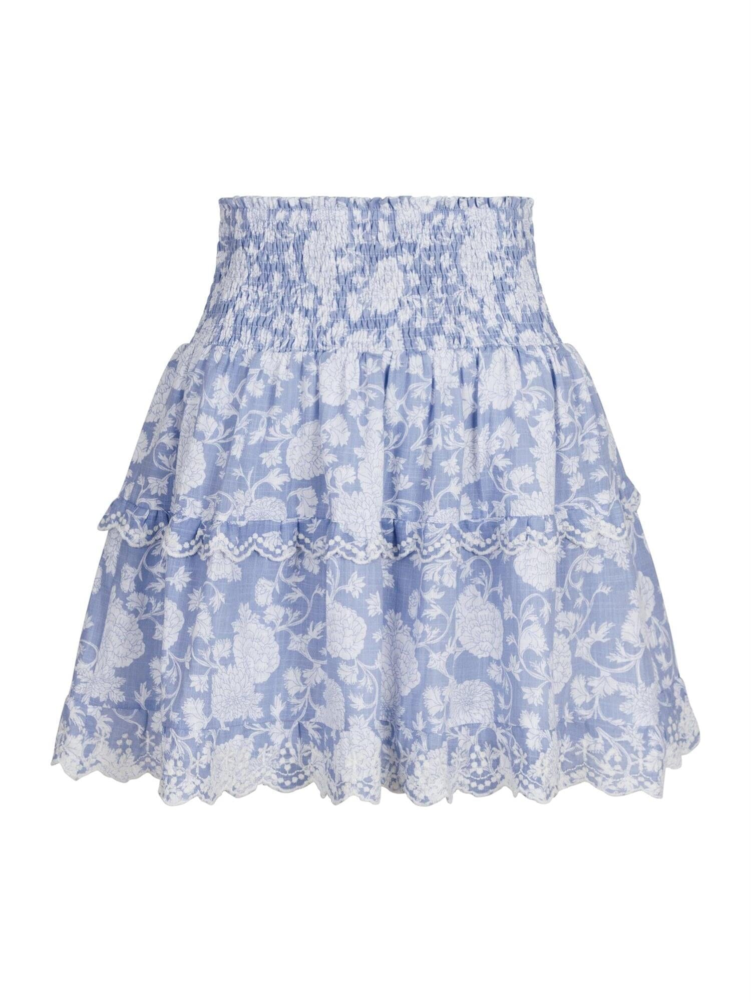 Neo Noir Lando Belle Flower Skirt Dusty Blue Skjørt
