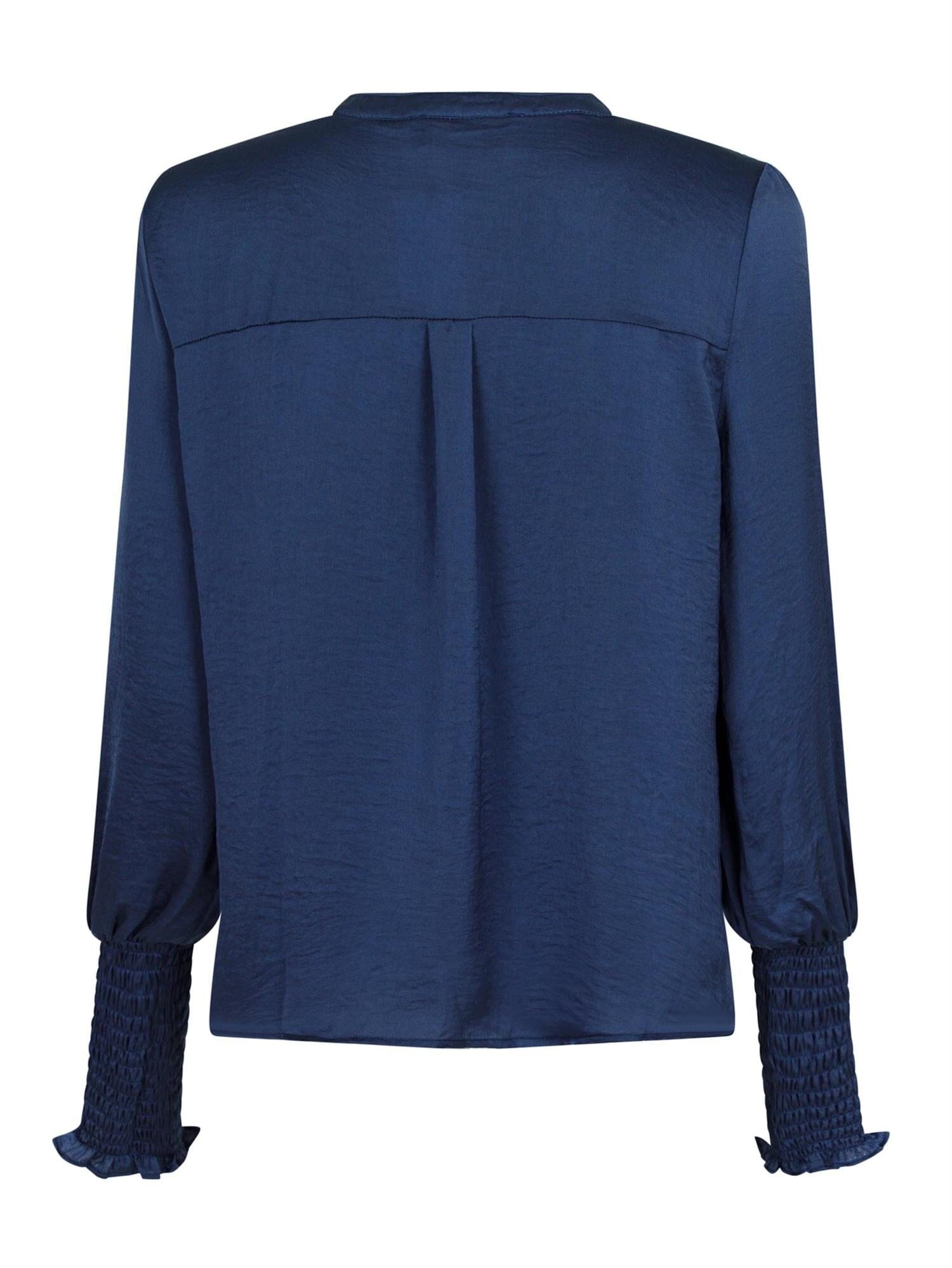 Neo Noir Landa Solid Blouse Dusty blue Bluse