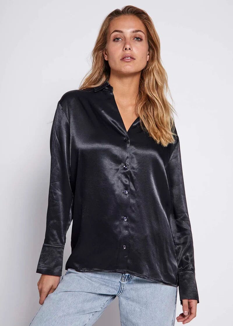 Norr Portia Shirt Black Skjorte