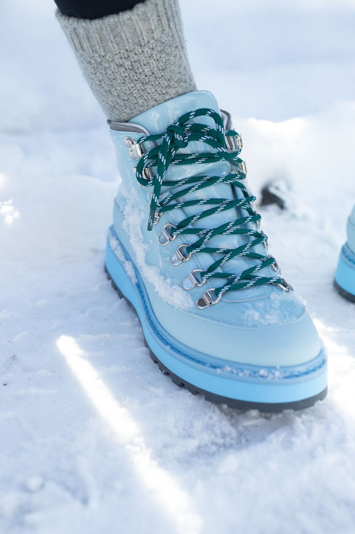 Mono Core Cap Patent Light Blue Sko