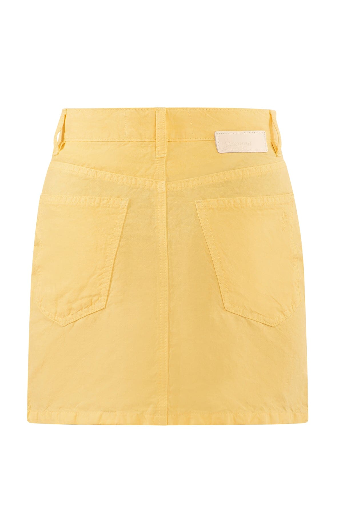 Paragon Asymmetric Linen Skirt Light Yellow Skjørt