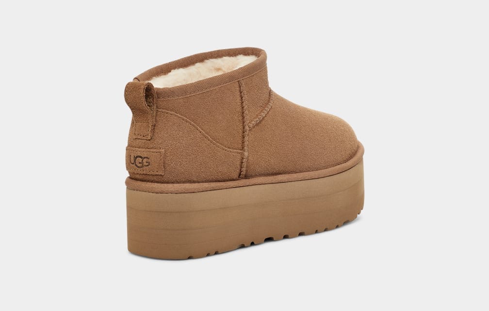 UGG Classic Ultra Mini Platform Chestnut Sko