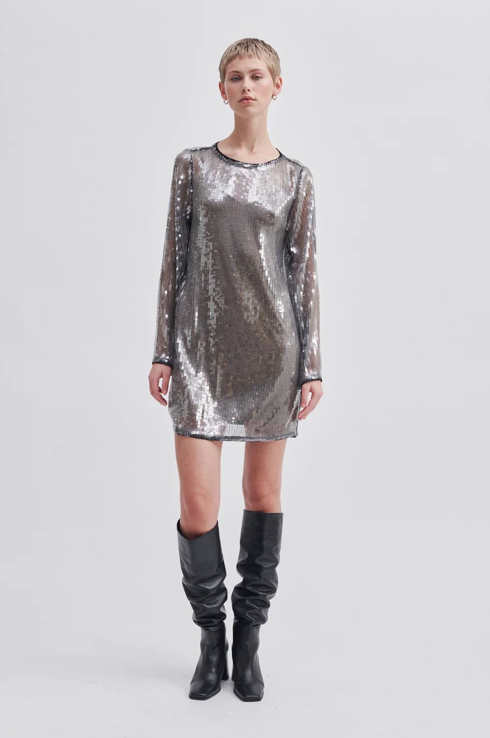 Second Female Posh Dress Woodland Gray Kjole