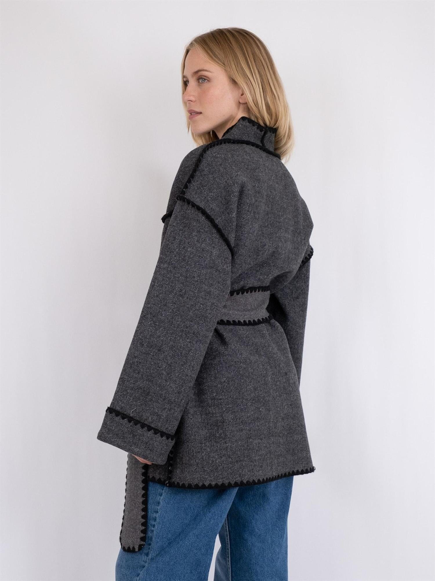 Neo Noir Frenchie Wool Jacket Black Ytterplagg