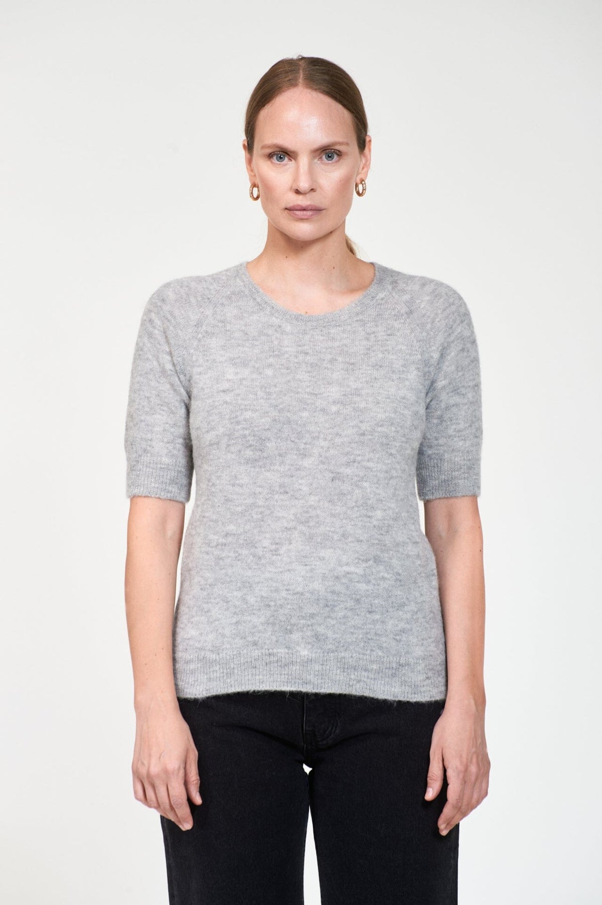 ArnieSays: GEORGINA Lt Grey Melange Genser