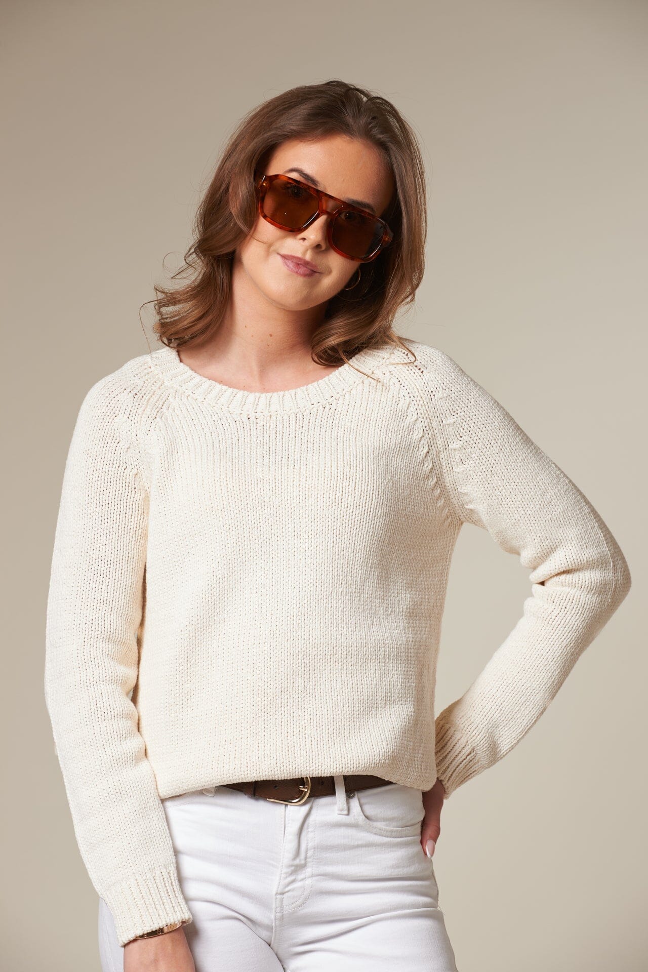 ArnieSays: OLIVIA Offwhite Genser